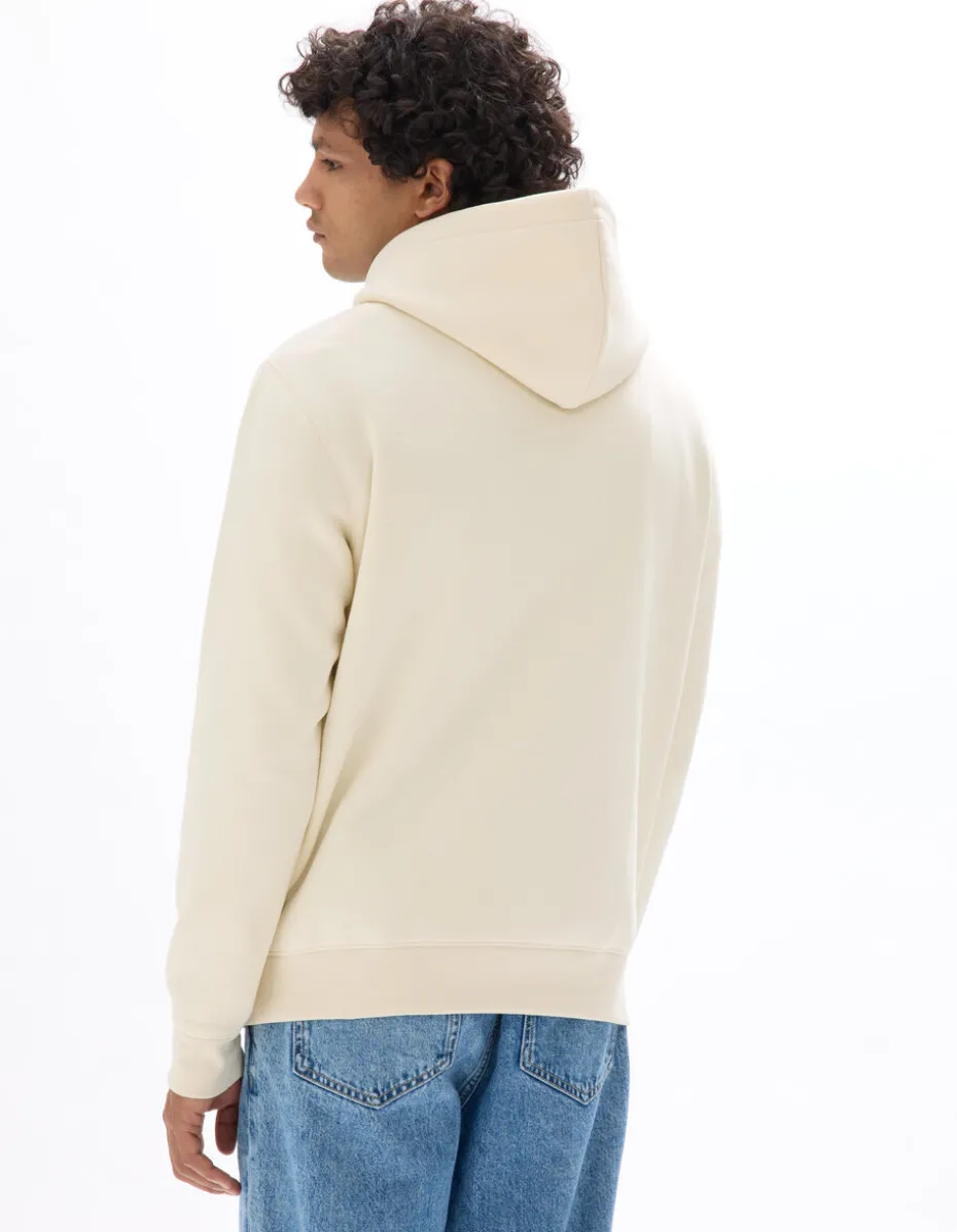 Regular sweatshirt met capuchon van katoenmix - beige