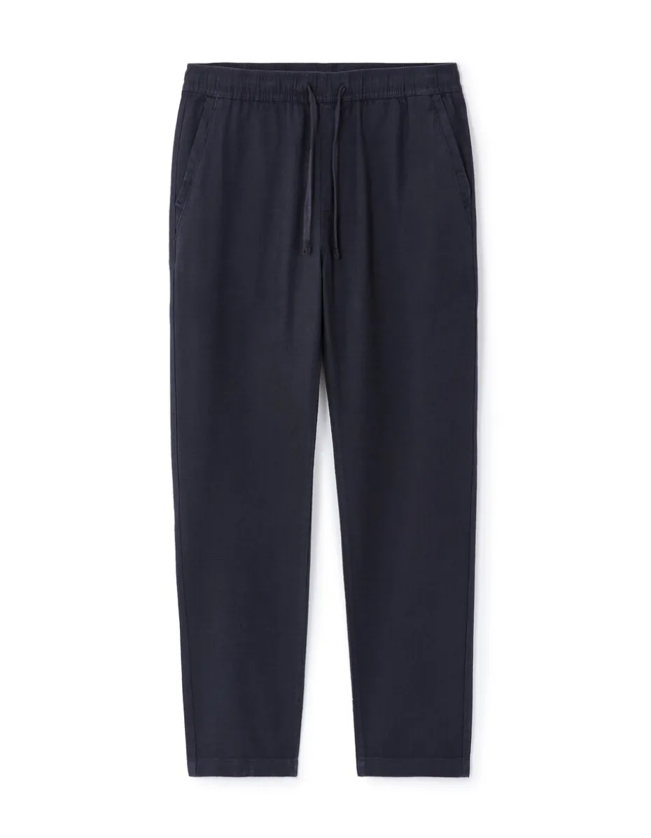 Relaxed pantalon 100% katoen - marine