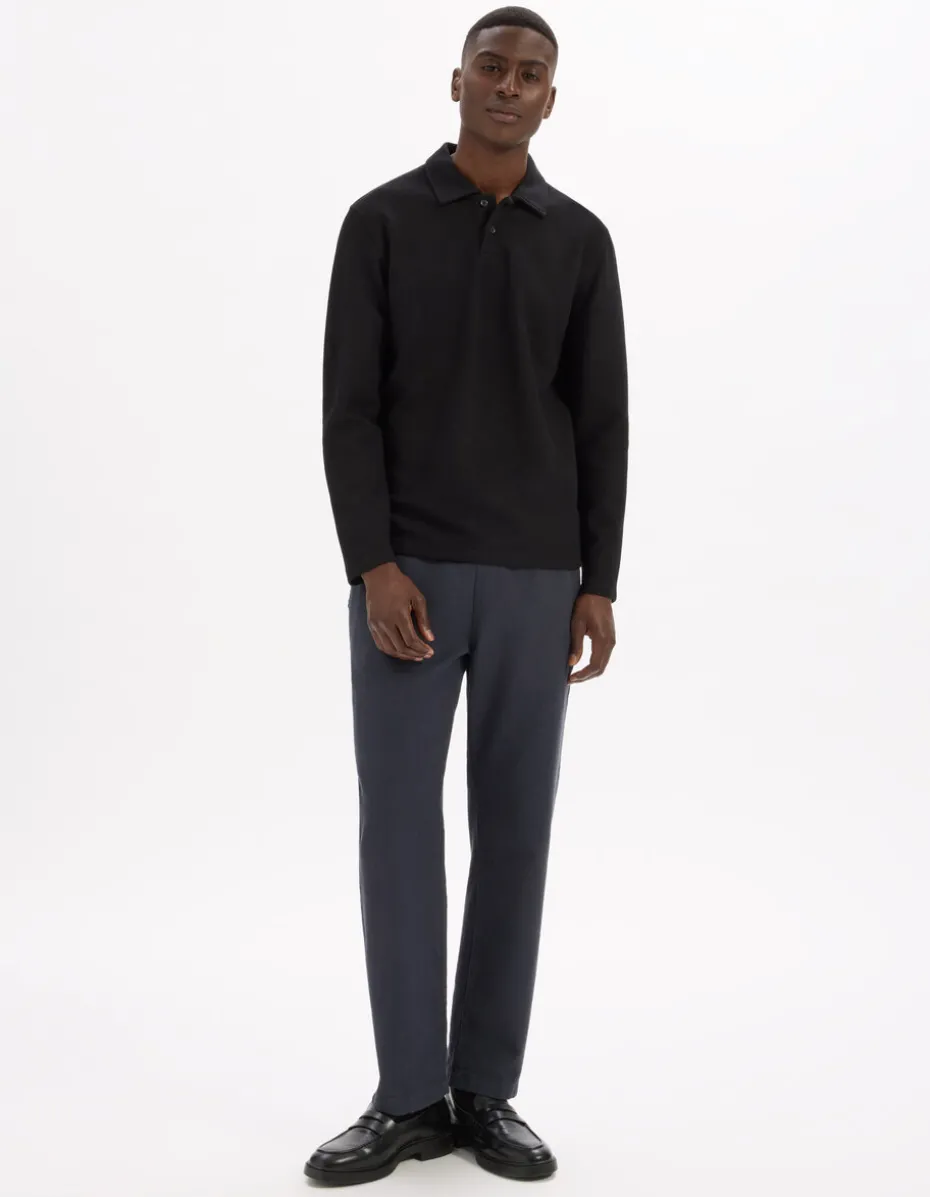 Relaxed pantalon 100% katoen - marine
