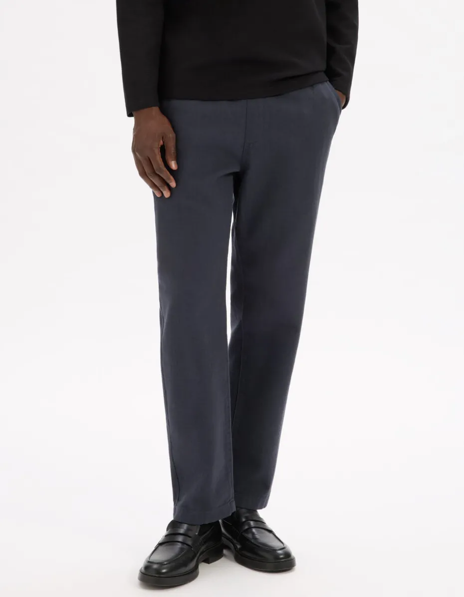 Relaxed pantalon 100% katoen - marine