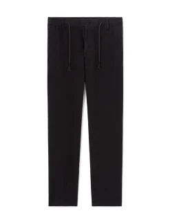 Relaxte broek 100% jacquardkatoen - zwart