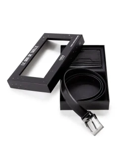 Riemset 100% leer - zwart