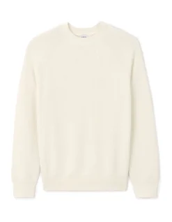 Ronde hals trui 100% katoen - beige