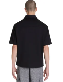 Ruimvallende blouse - zwart