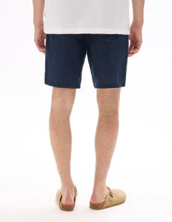 Saint Tropez - Marineblauwe short 100% linnen
