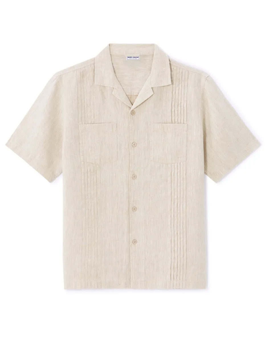 Saint-Tropez - 100% linnen beige hemd