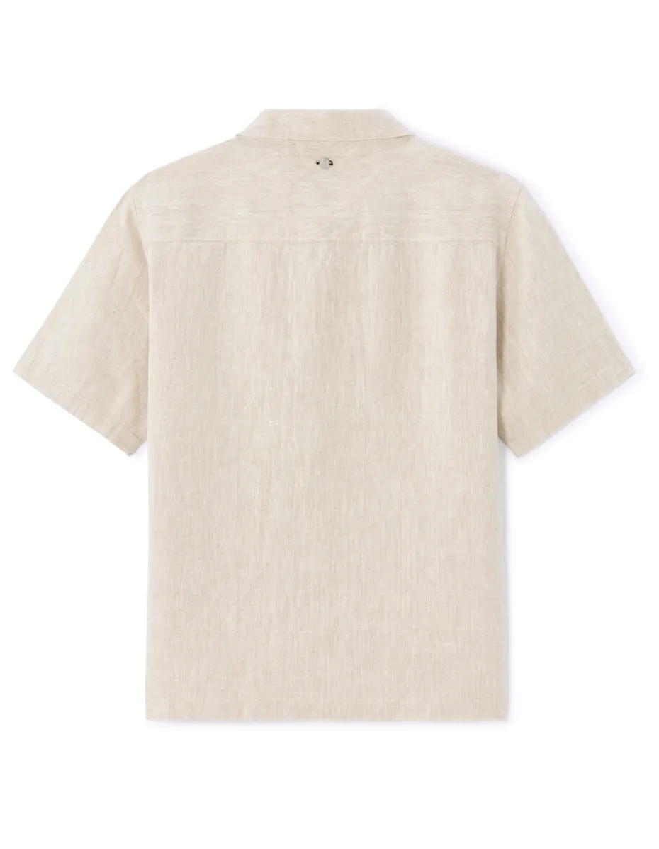 Saint-Tropez - 100% linnen beige hemd