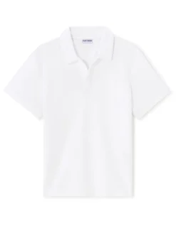 Saint-Tropez - Wit badstof poloshirt