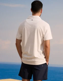 Saint-Tropez - Wit badstof poloshirt