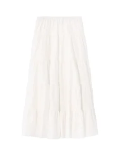 Saint-Tropez - Witte geplooide rok