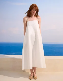 Saint-Tropez - Witte jurk met spaghettibandjes
