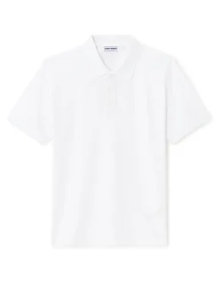 Saint-Tropez - Witte polo van stretchkatoen