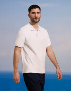 Saint-Tropez - Witte polo van stretchkatoen
