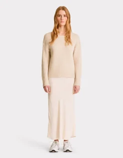 Satijnen rok - beige