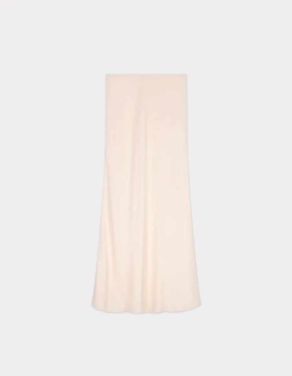Satijnen rok - beige