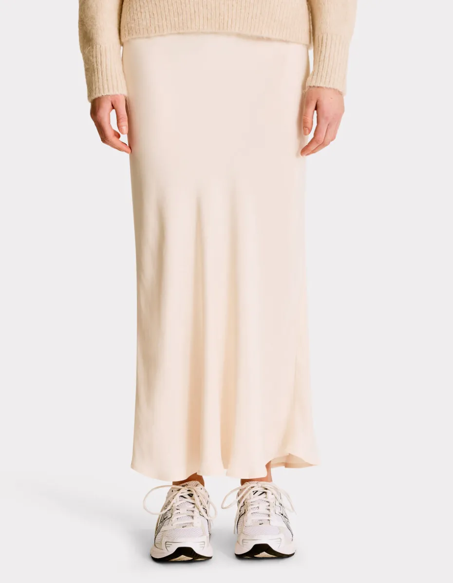 Satijnen rok - beige