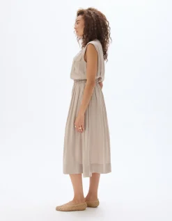 Satijnen rok - beige
