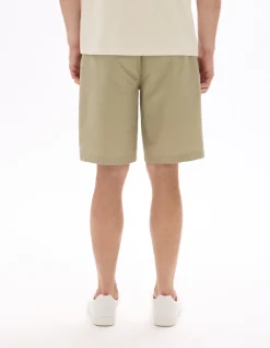 Seersucker bermuda - taupe