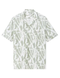 Shirt met camouflageprint - saliegroen