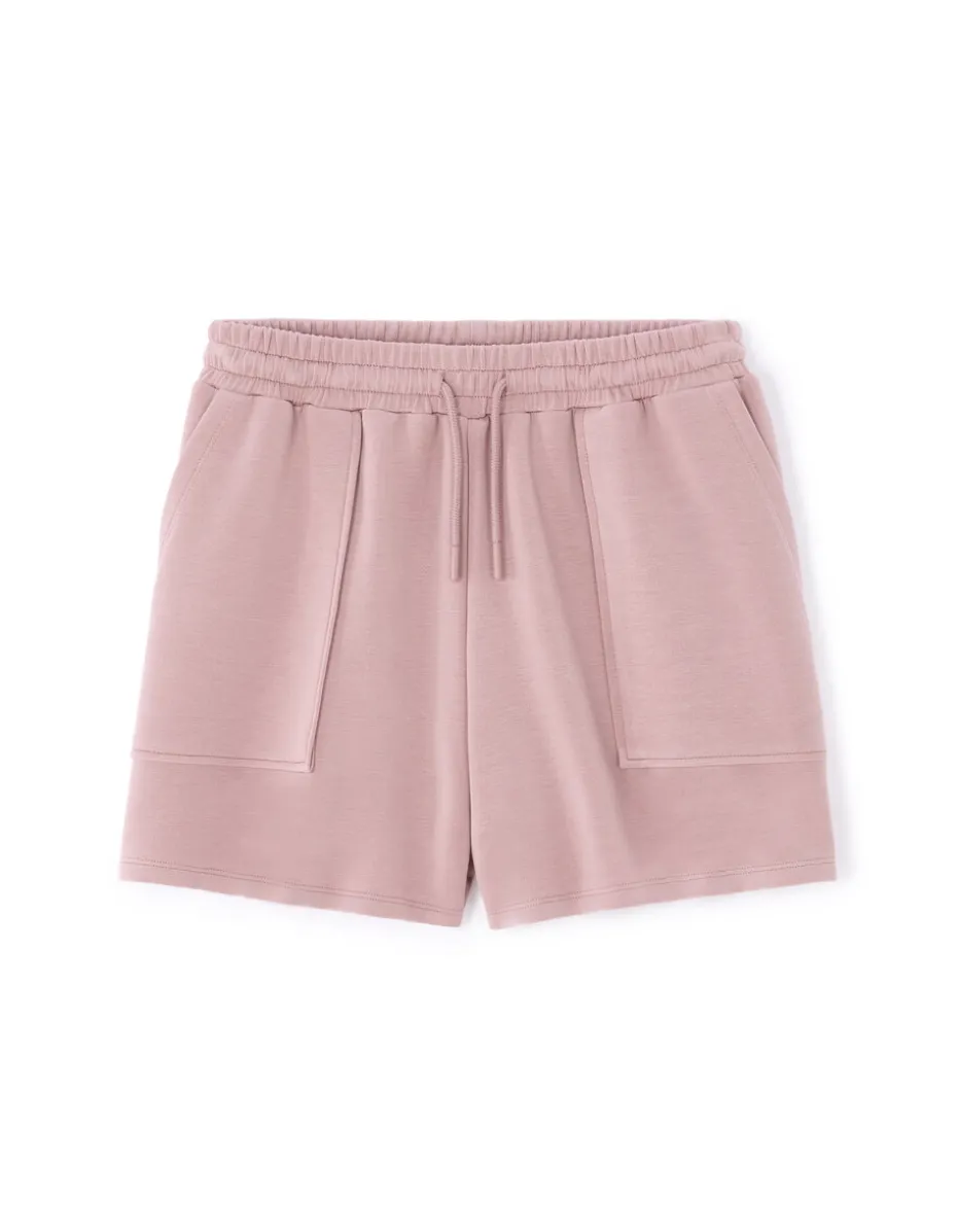 Short met wijde pijpen - paars