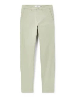 Slim fit broek 100% stretchkatoen - groen