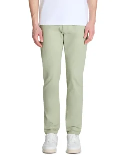 Slim fit broek 100% stretchkatoen - groen