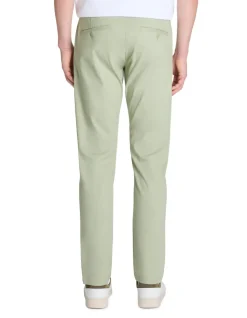 Slim fit broek 100% stretchkatoen - groen