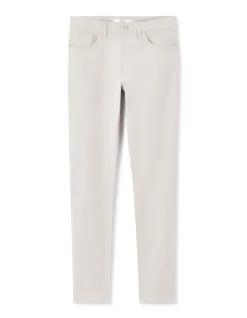 Slim fit broek 100% stretchkatoen - grijs