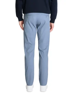 Slim fit broek 100% stretchkatoen - lichtblauw