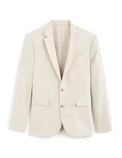 Slim fit linnen colbert