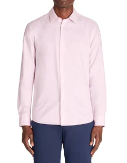 Slim fit overhemd van royal oxford - Roze