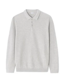 Slim fit polotrui van 100% katoen - gemêleerd grijs