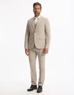 Slim fit royal oxford overhemd - wit