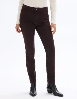 Slim fit super stretch broek - Bruin