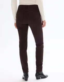 Slim fit super stretch broek - Bruin