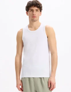 Slim fit tanktop - wit