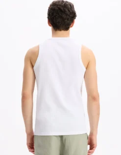 Slim fit tanktop - wit