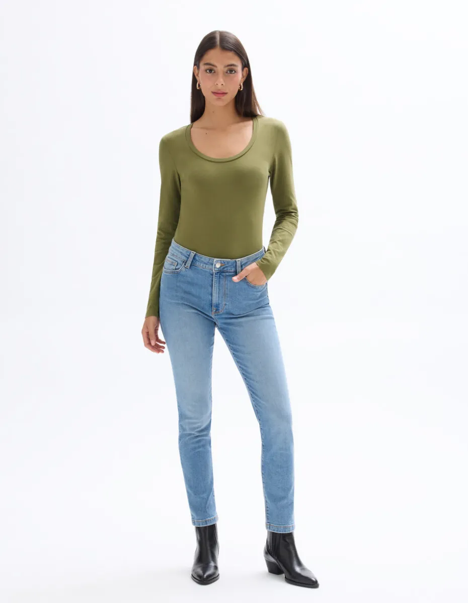 Slim jeans - vervaagd blauw