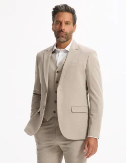Slim stretch colbert - beige