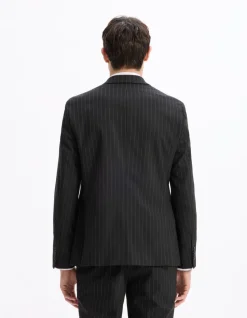 Slim stretch colbert - zwart