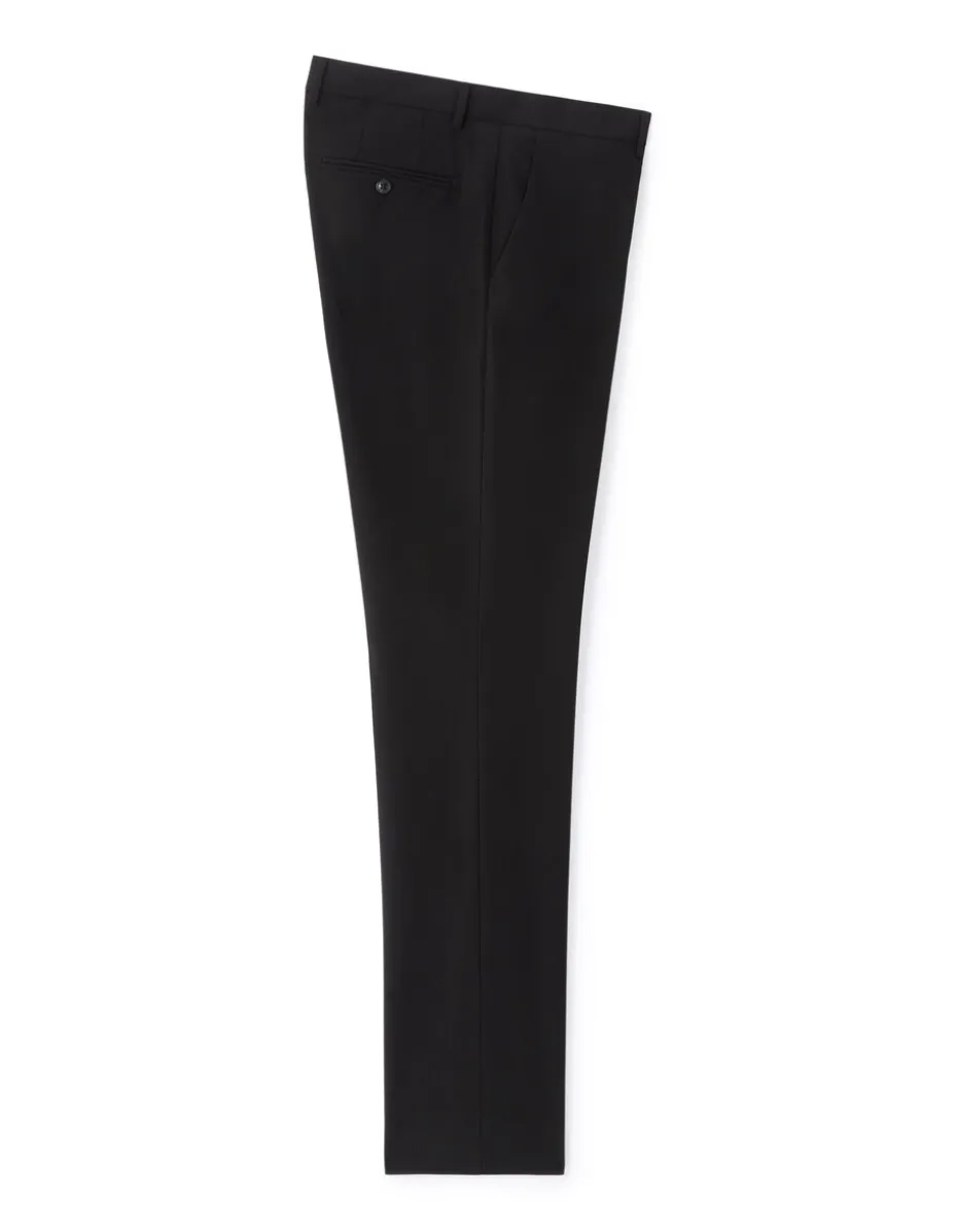 Slim stretch kostuumbroek - zwart