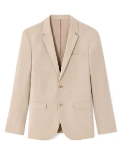 Slim stretch kostuumvest - beige