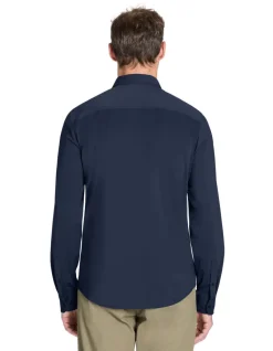 Slim stretch overhemd - marine