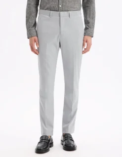 Slim stretch pantalon - grijs
