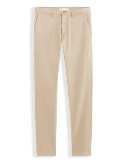 Slim-fit chino broek van 100% stretchkatoen - beige