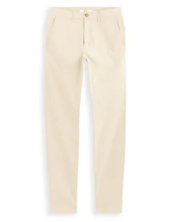 Slim-fit chino broek van stretchkatoen - beige