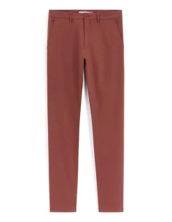 Slim-fit chino broek van stretchkatoen - bordeaux