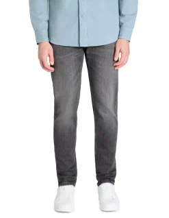 Slim-fit jeans 100% stretchkatoen c25 in 3 lengtes - grijs