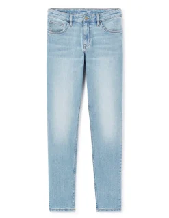 Slim-fit jeans 100% stretchkatoen c25 - lichtblauw
