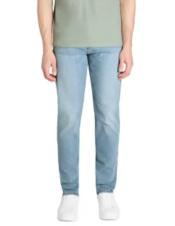 Slim-fit jeans 100% stretchkatoen c25 - lichtblauw